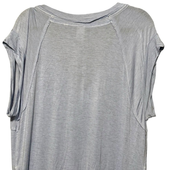 Free People | We The Free Under The Sun Oversized Light Blue Super Soft Boho Tee - Picture 9 of 12